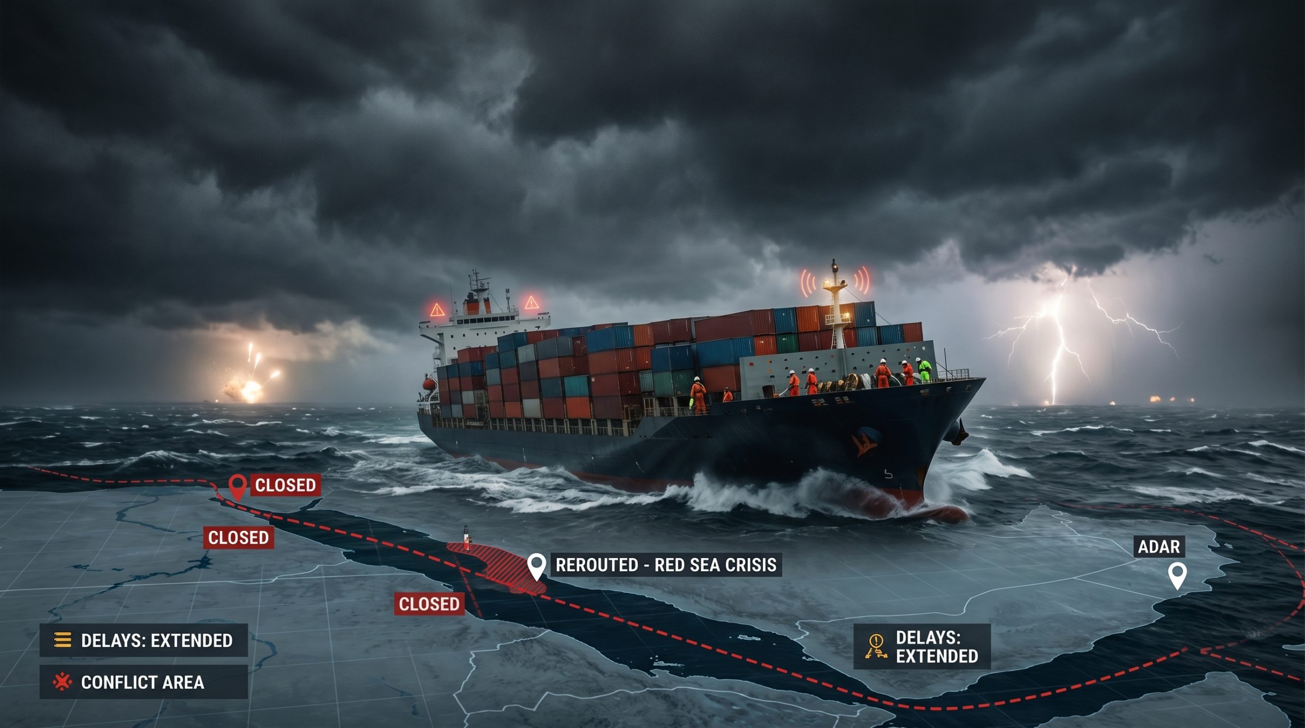 Khủng Hoảng Biển Đỏ 2026: Giải Pháp Vận Tải Sea-Air Để Đảm Bảo Tiến Độ Concept Style Dramatic 202604110949 scaled